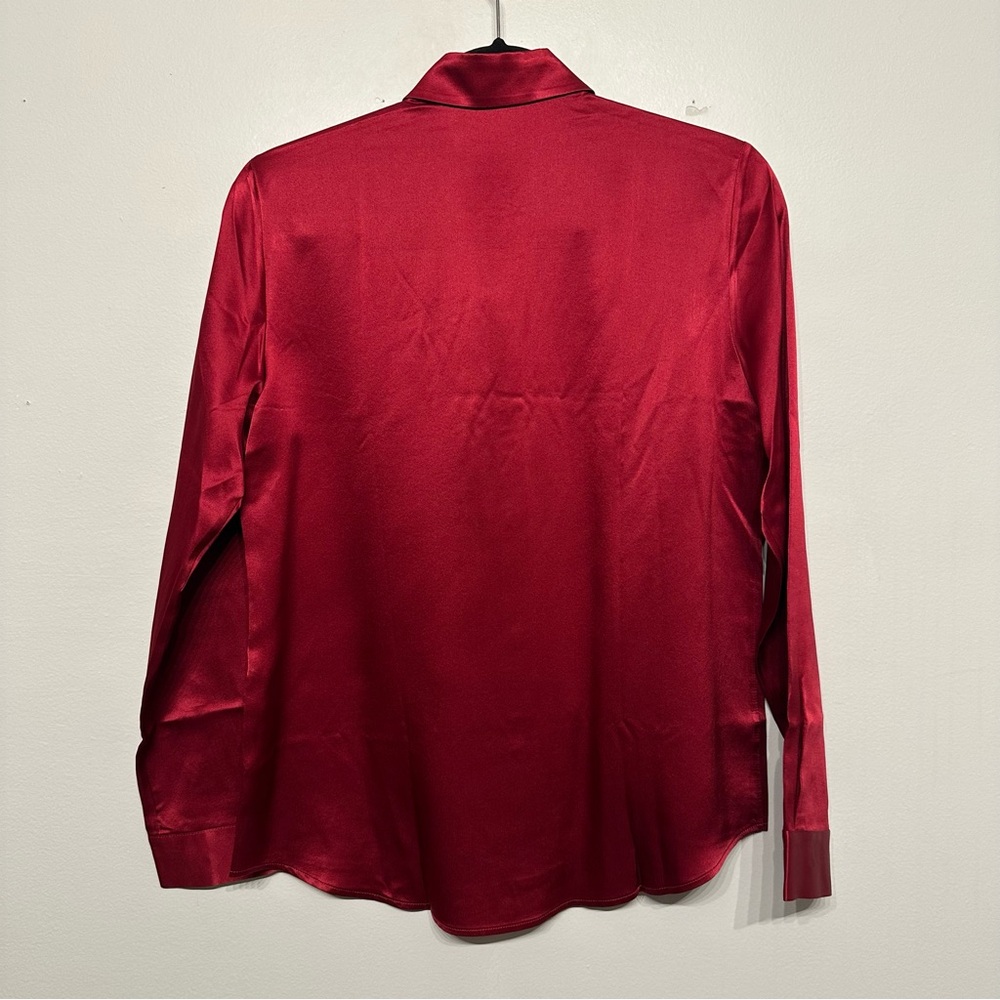 Lily Silk Basic Concealed Placket Silk Shirt Blou… - image 6